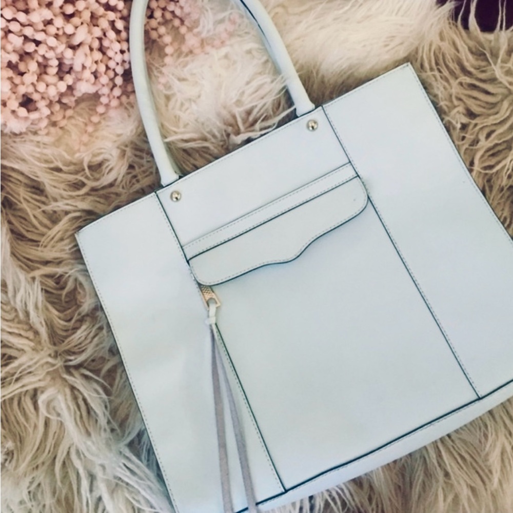 Rebecca Minkoff Light Blue Structured Tote
